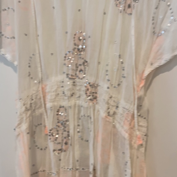 Juliet Dunn Sequin Embroidered Printed Women’s Designer Swimsuit Coverup OS - Picture 3 of 6